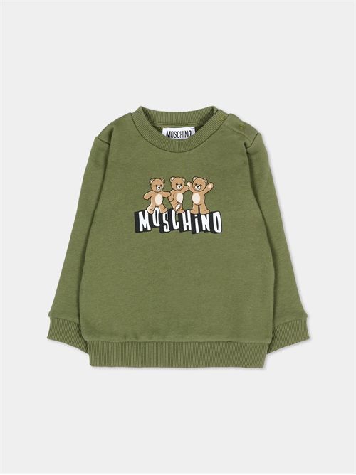 Felpa per neonato con Teddy Bear MOSCHINO KIDS | MTF060-LCA89/30037